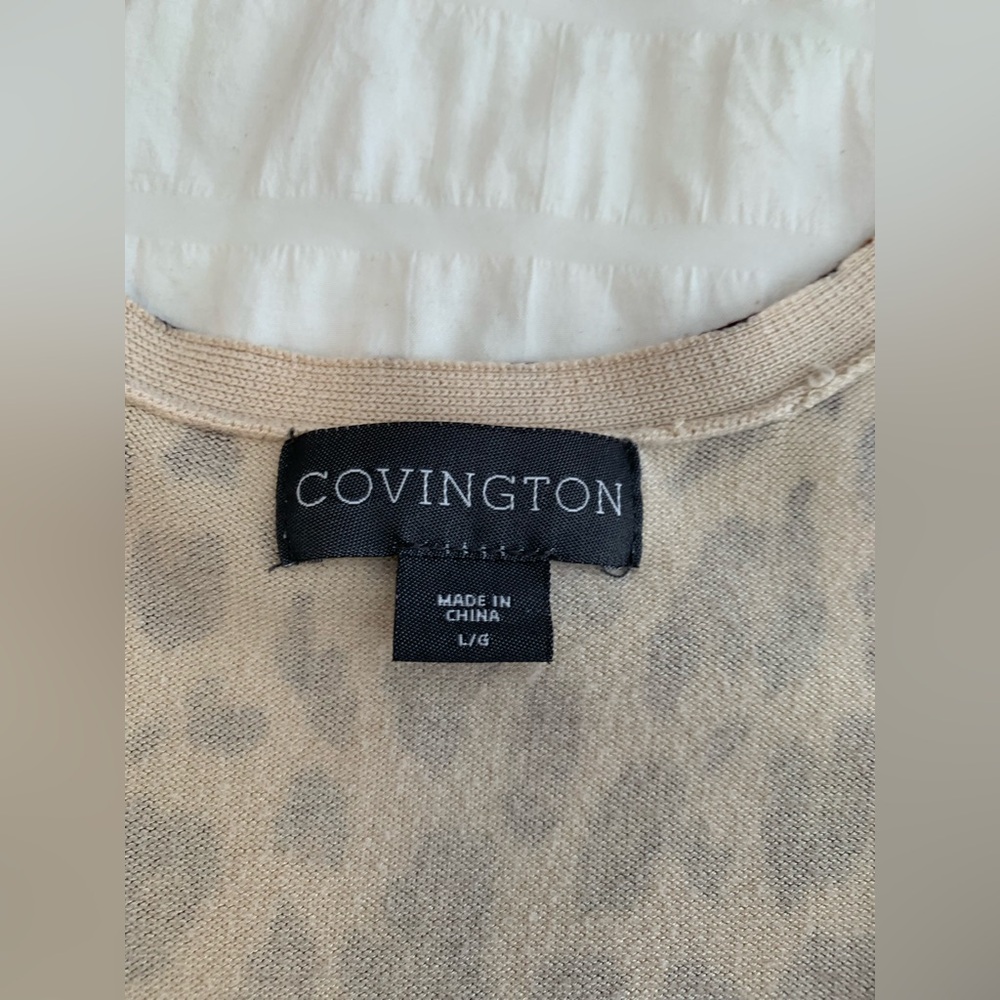 Covington Leopard Print Women's Cardigan - Picture 7 of 16